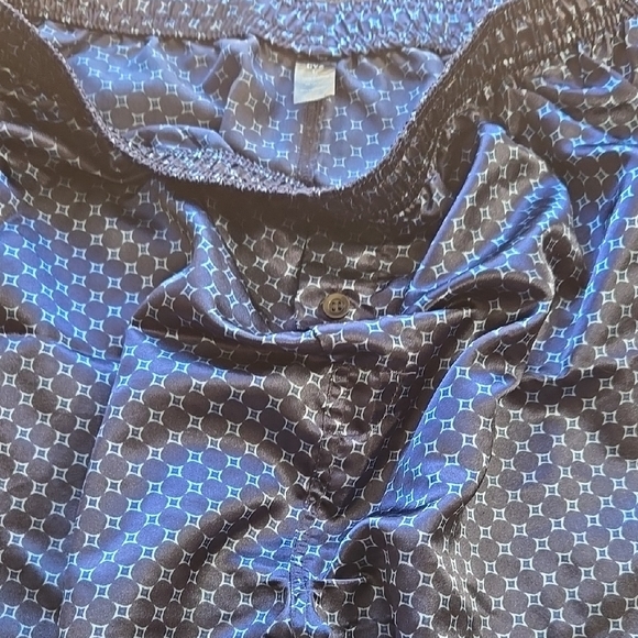 CYZ Silky Blue Geometric Boxers - Picture 3 of 4